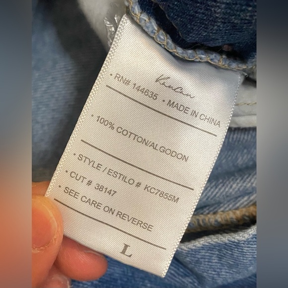 Women’s Kancan Ultra High Rise Paperbag Denim Shorts Size Large 29” waist - Picture 6 of 6